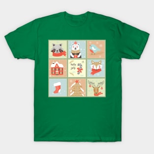 Cute Animal Christmas Patterns | Merry Christmas 2022 T-Shirt